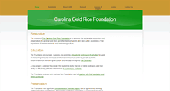 Desktop Screenshot of carolinagoldricefoundation.org